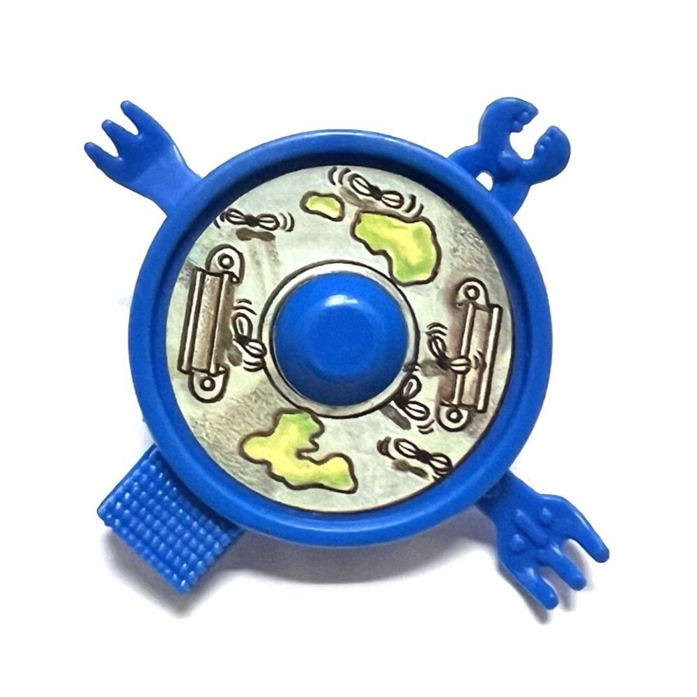 1989 TMNT  Wacky Action Breakfightin' Rafael Blue Garbage Can Gyro-Lid Accessory